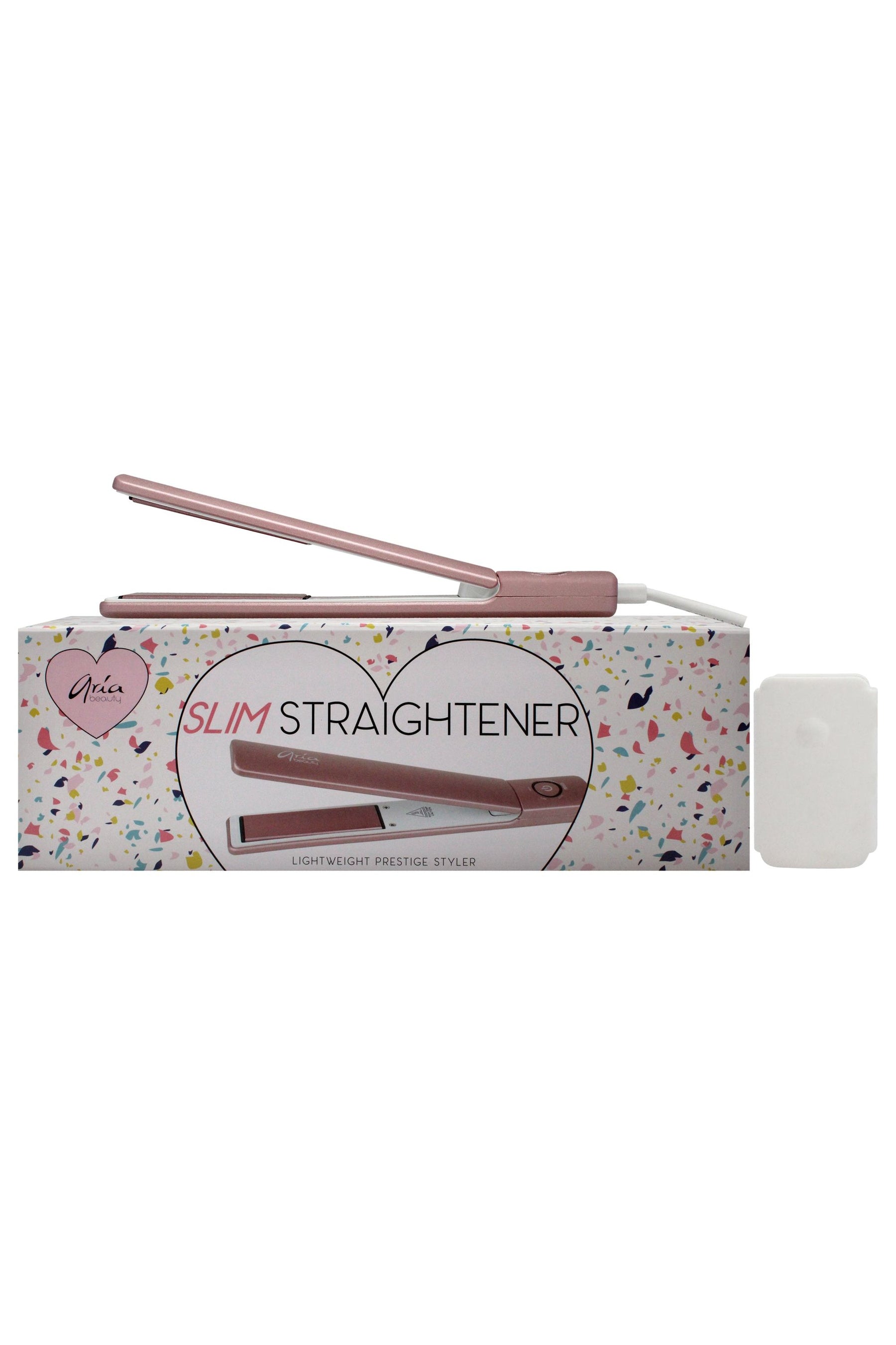 Slim Hair Straightener - Pink by Aria Beauty for Women - 1 Pc Flat Iron