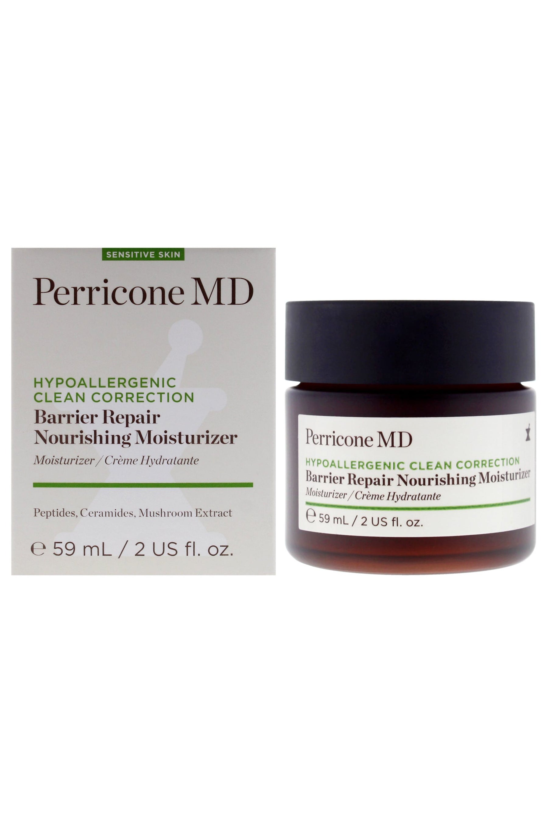 Hypoallergenic Clean Correction Barier Repair Nourishing Moisturizer by Perricone MD for Unisex - 2 oz Moisturizer