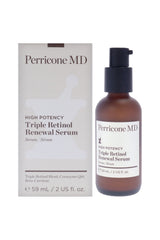 High Potency Triple Retinol Renewal Serum by Perricone MD for Unisex - 2 oz Serum