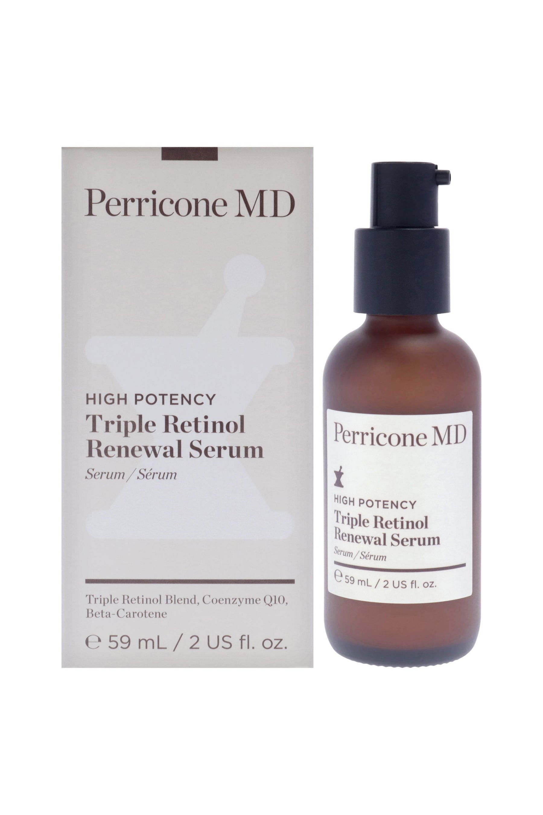 High Potency Triple Retinol Renewal Serum by Perricone MD for Unisex - 2 oz Serum