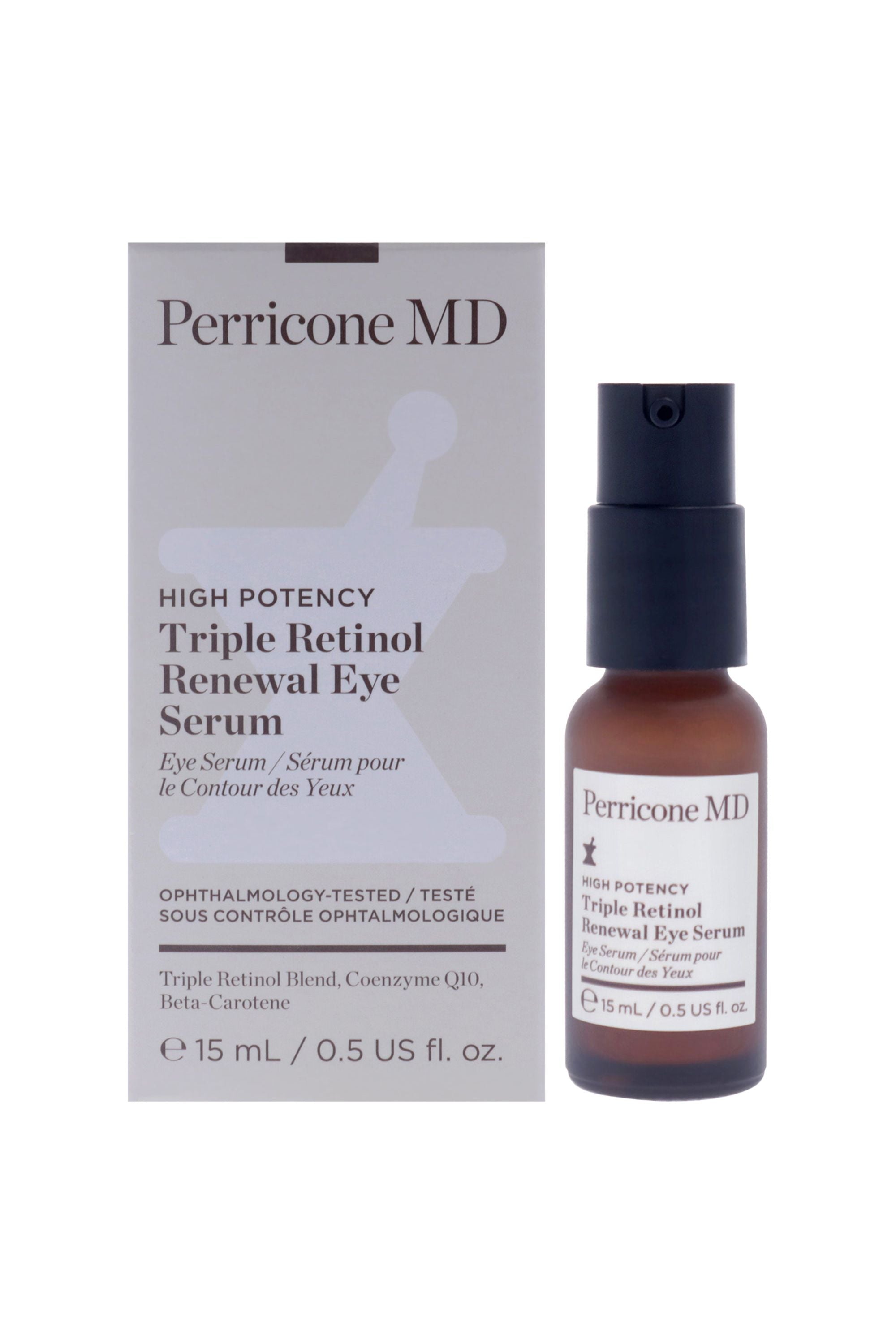 High Potency Triple Retinol Renewal Eye Serum by Perricone MD for Unisex - 0.5 oz Serum