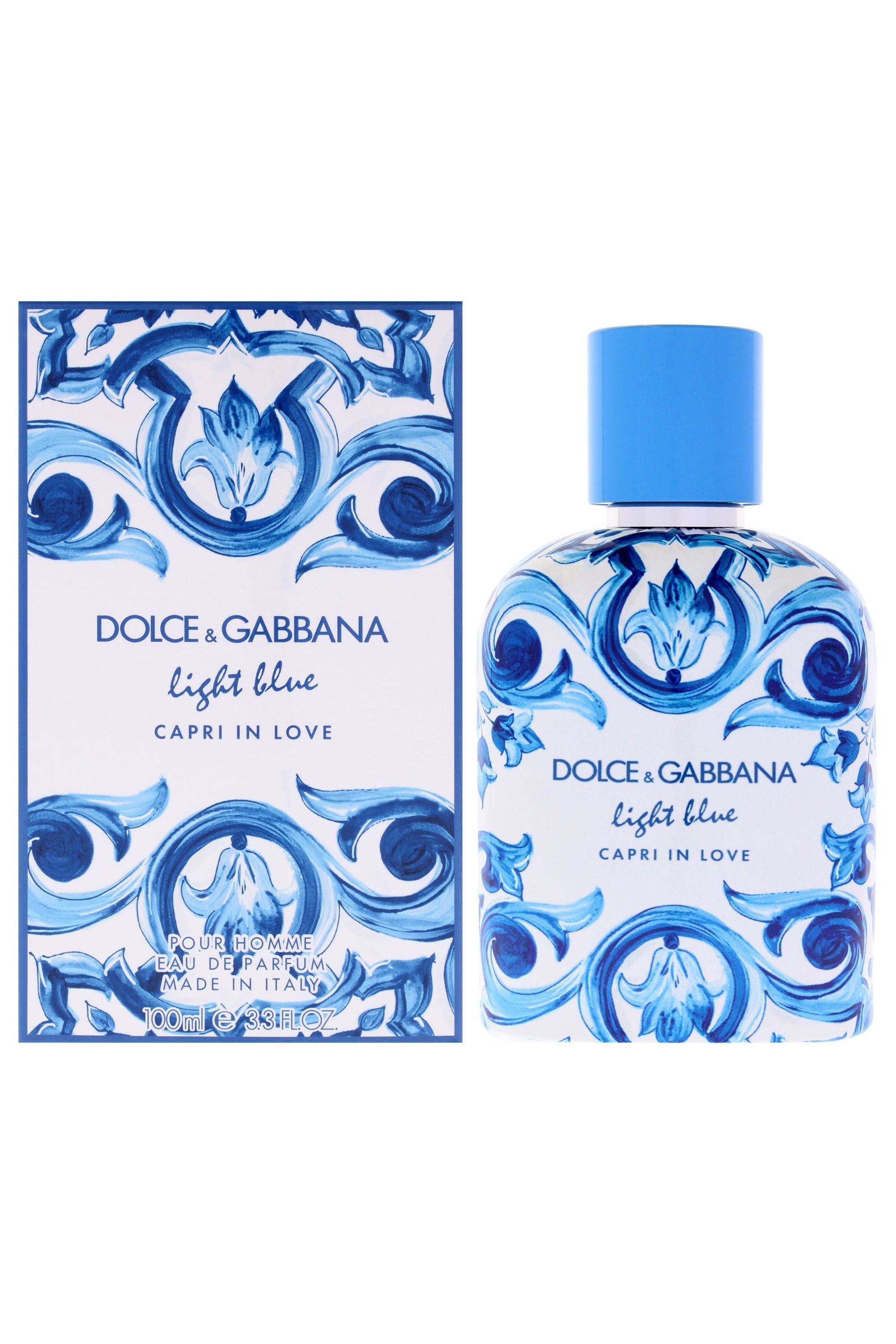 Light Blue Capri In Love by Dolce and Gabbana for Men - 3.3 oz EDP Spray