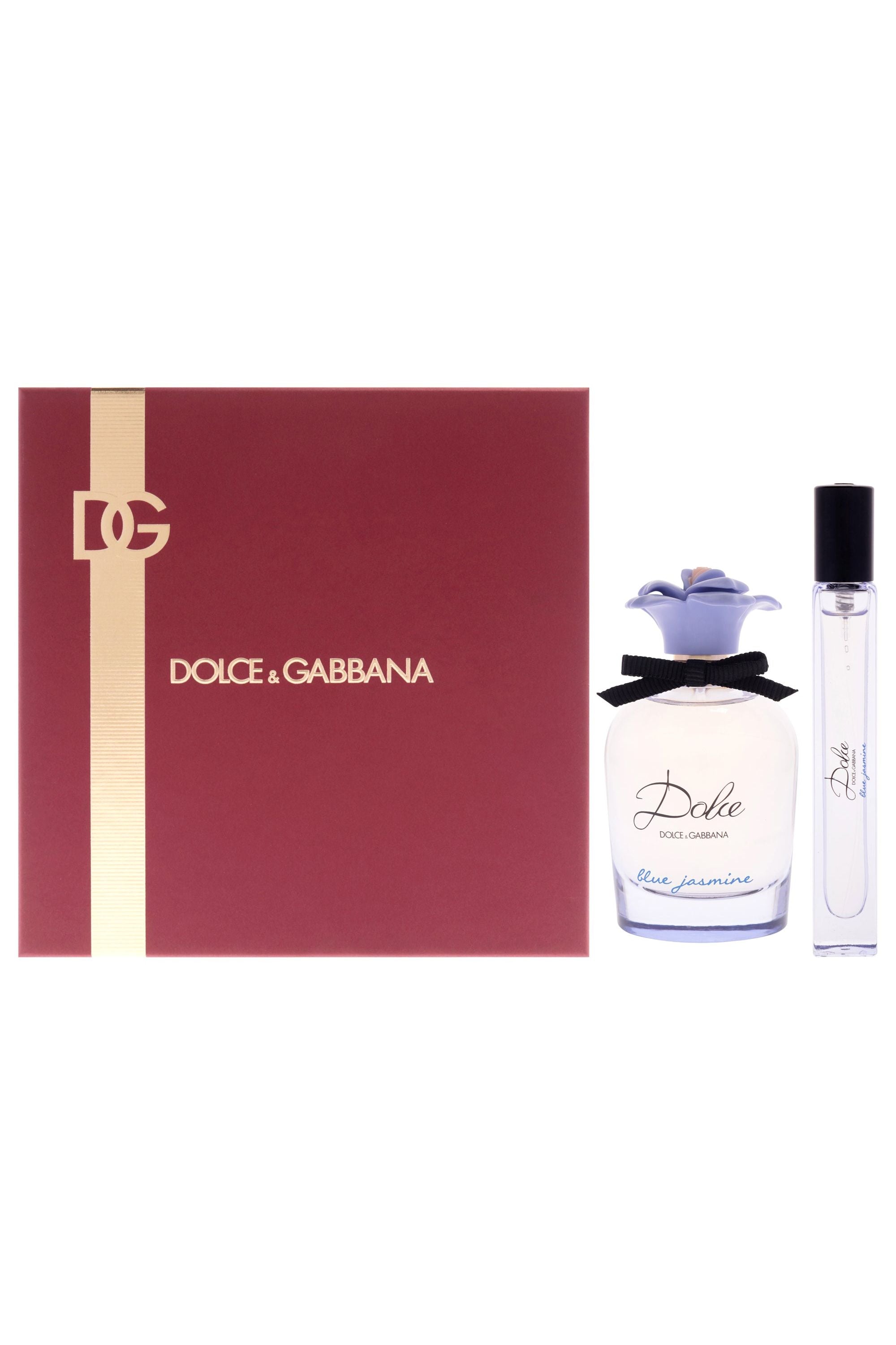 Dolce Blue Jasmine by Dolce and Gabbana for Women - 2 Pc Gift Set 2.5oz EDP Spray, 0.33oz EDP Spray (Mini)