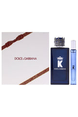 K by Dolce and Gabbana for Men - 2 Pc Gift Set 3.3oz Parfum Spray, 0.33oz EDP Spray (Mini)