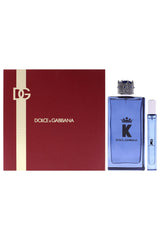 K by Dolce and Gabbana for Men - 2 Pc Gift Set 6.7oz EDP Spray, 0.33oz EDP Spray (Mini)
