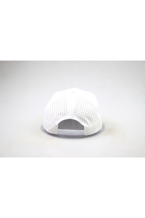 The Costal Carolina University Gameday Hat is a white perforated snapback with an adjustable strap, shown from the back on a plain white background—ideal for completing your gameday look.