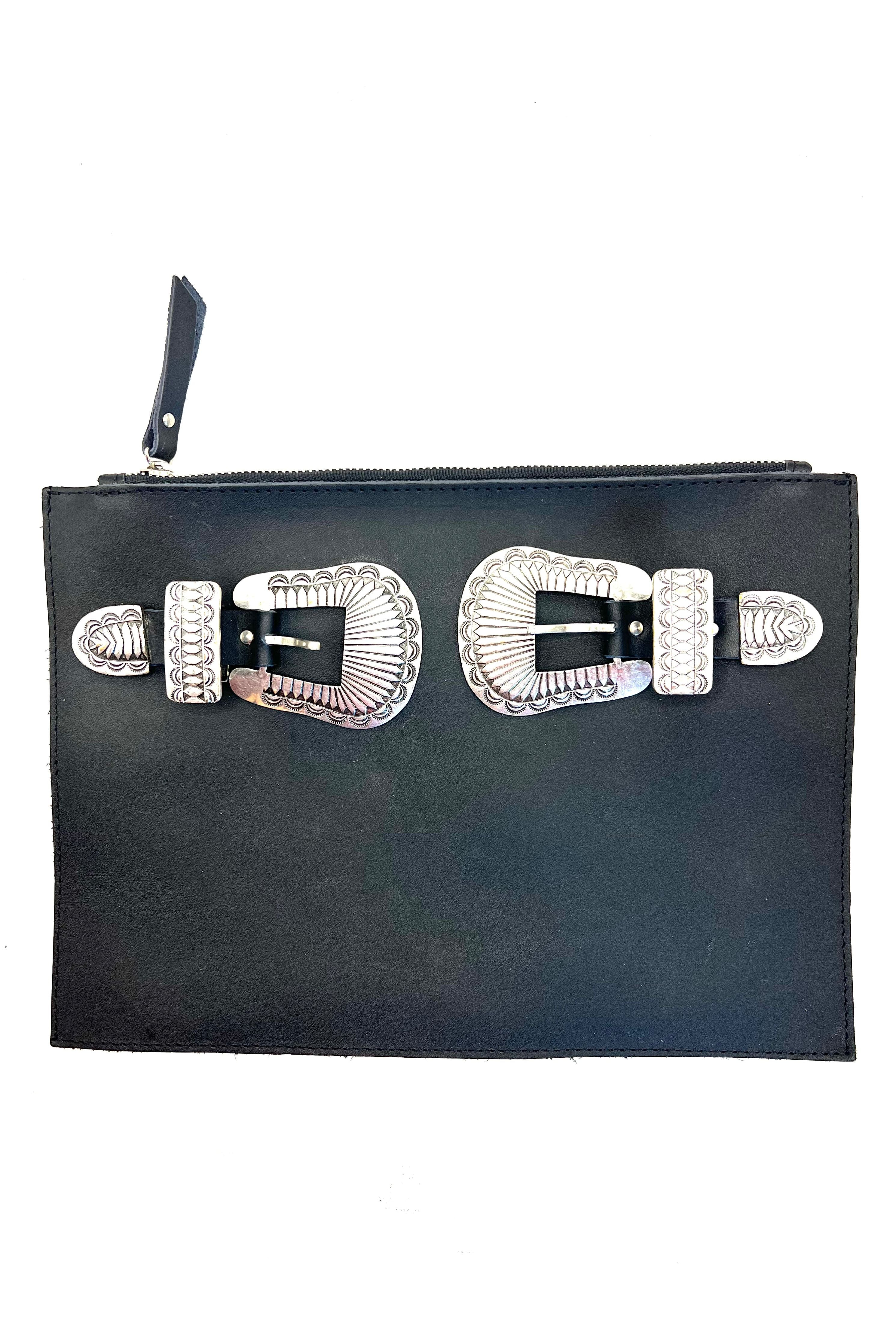 Archive Vanessa Mooney Leather & Silver Buckle Bag