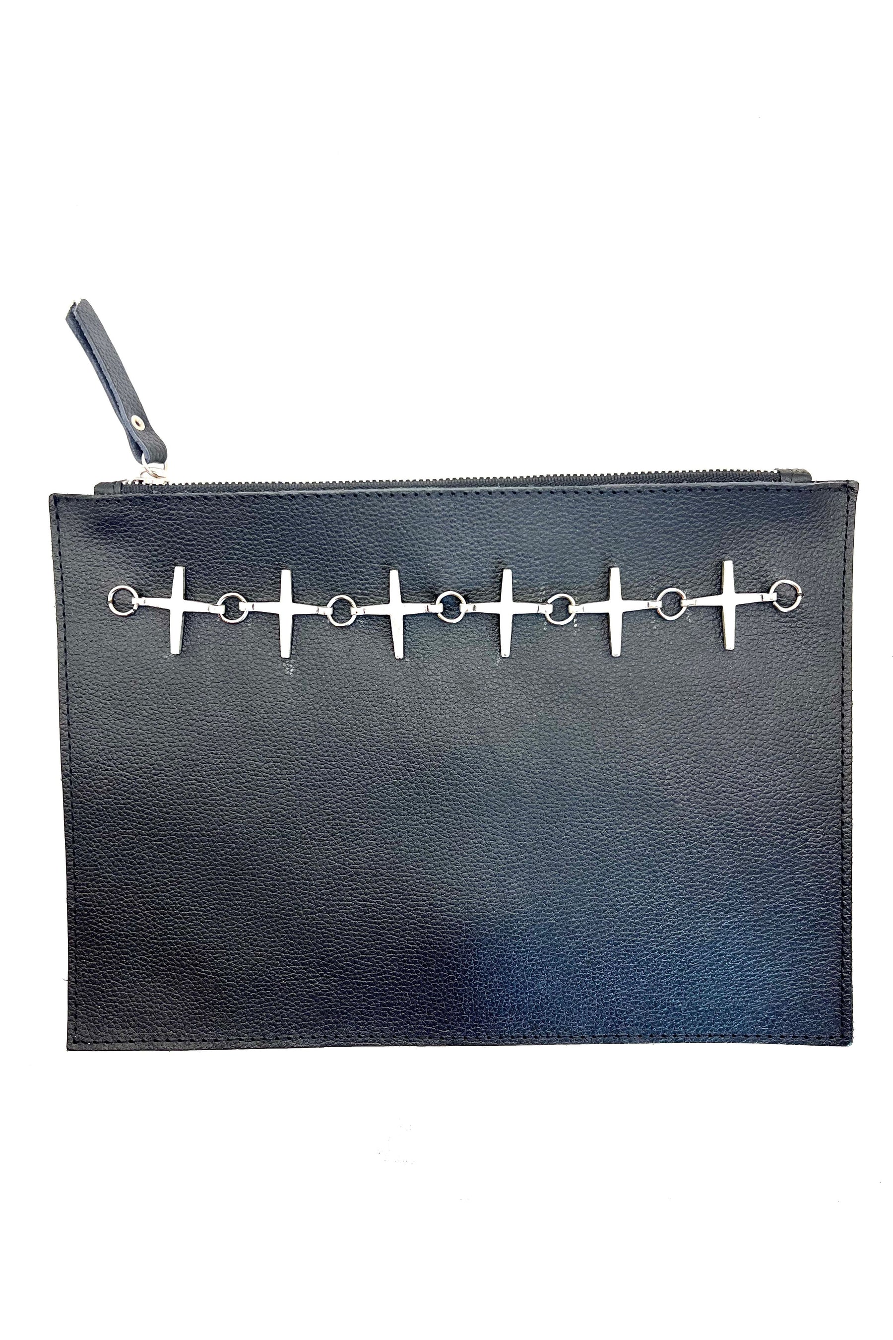 Archive Vanessa Mooney Leather & Silver Cross Bag