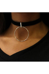 Drop Ring Choker | Black