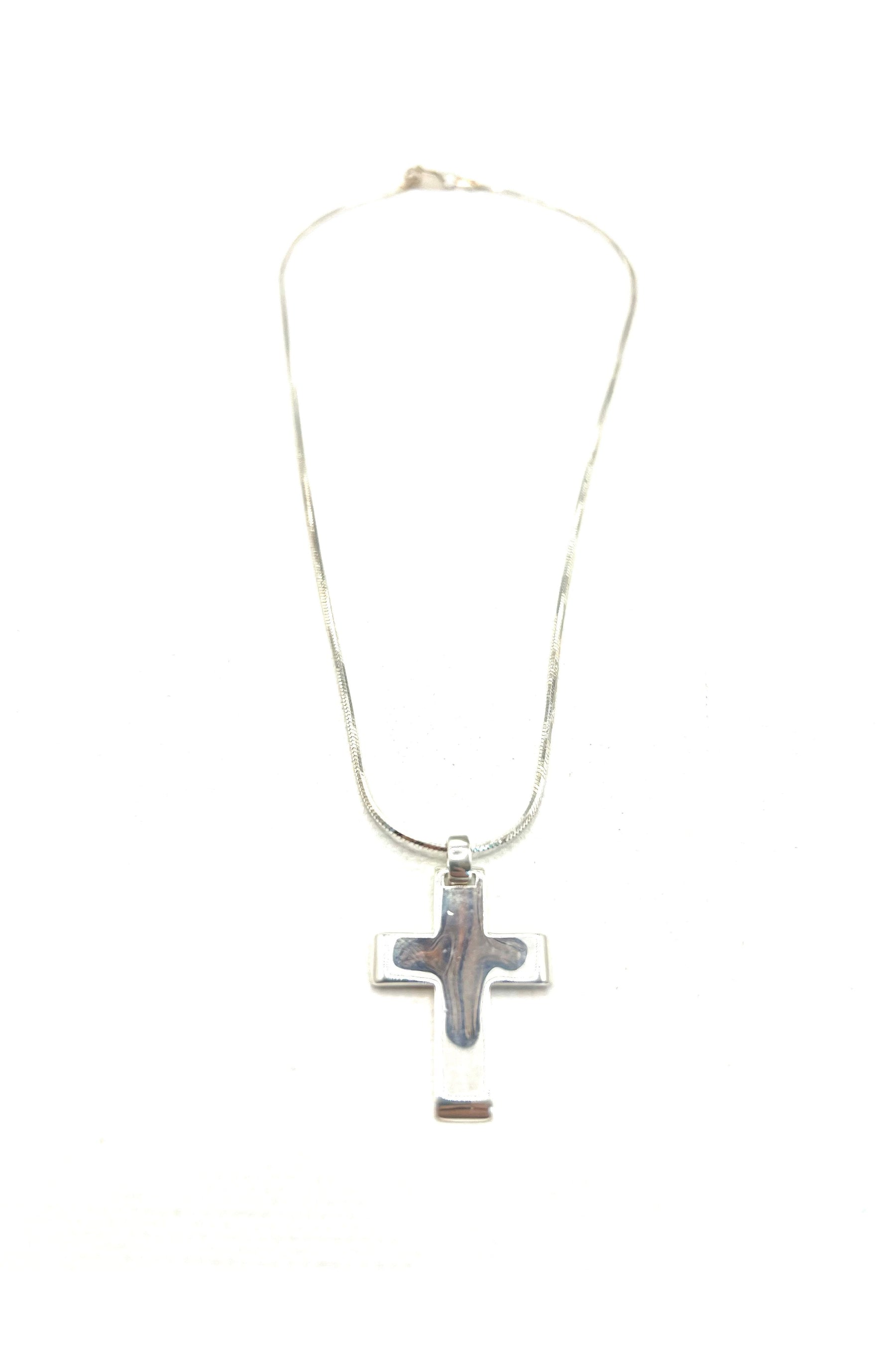 The Classic Silver Cross Necklace
