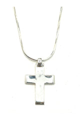 The Classic Silver Cross Necklace