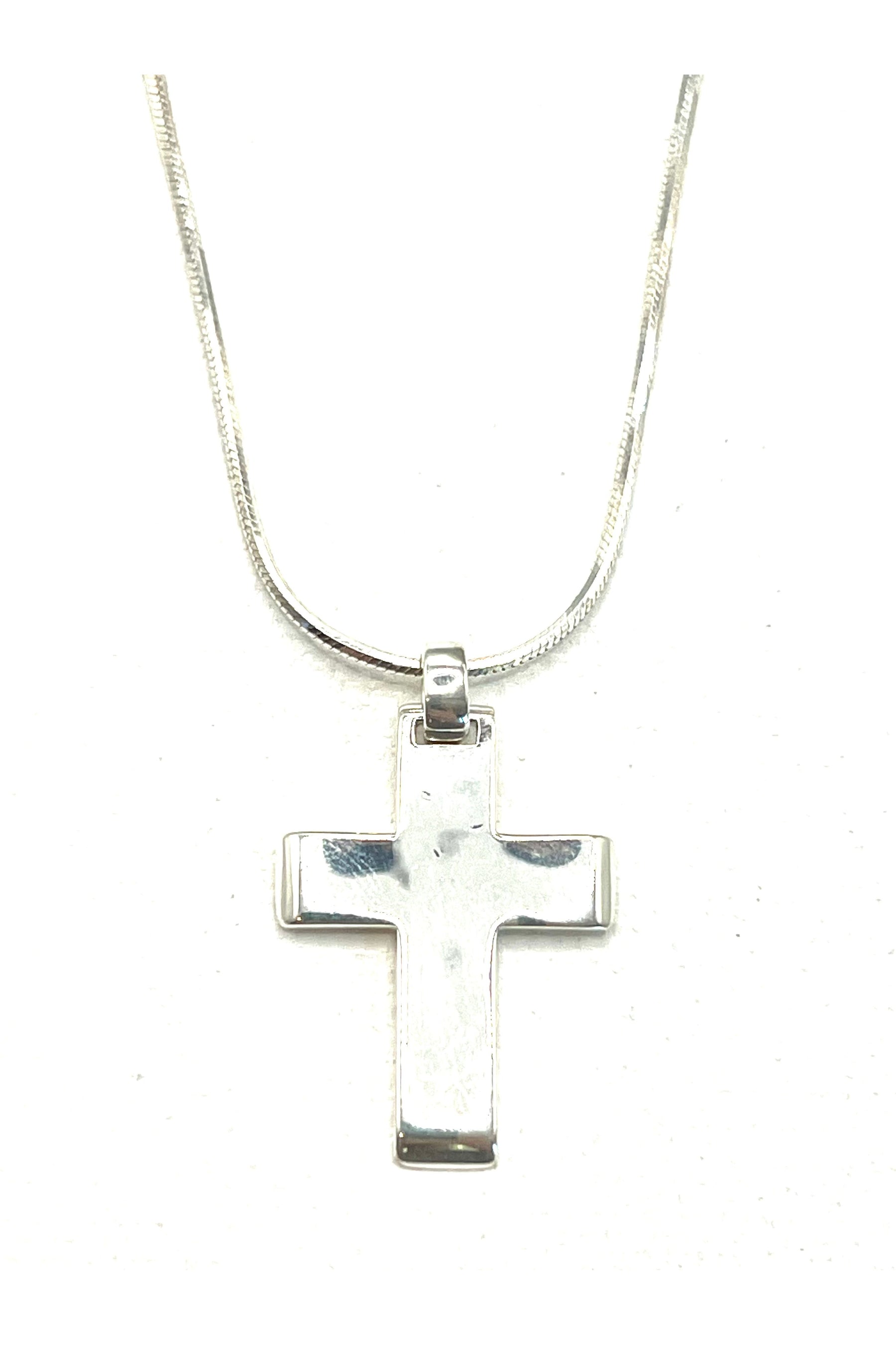 The Classic Silver Cross Necklace