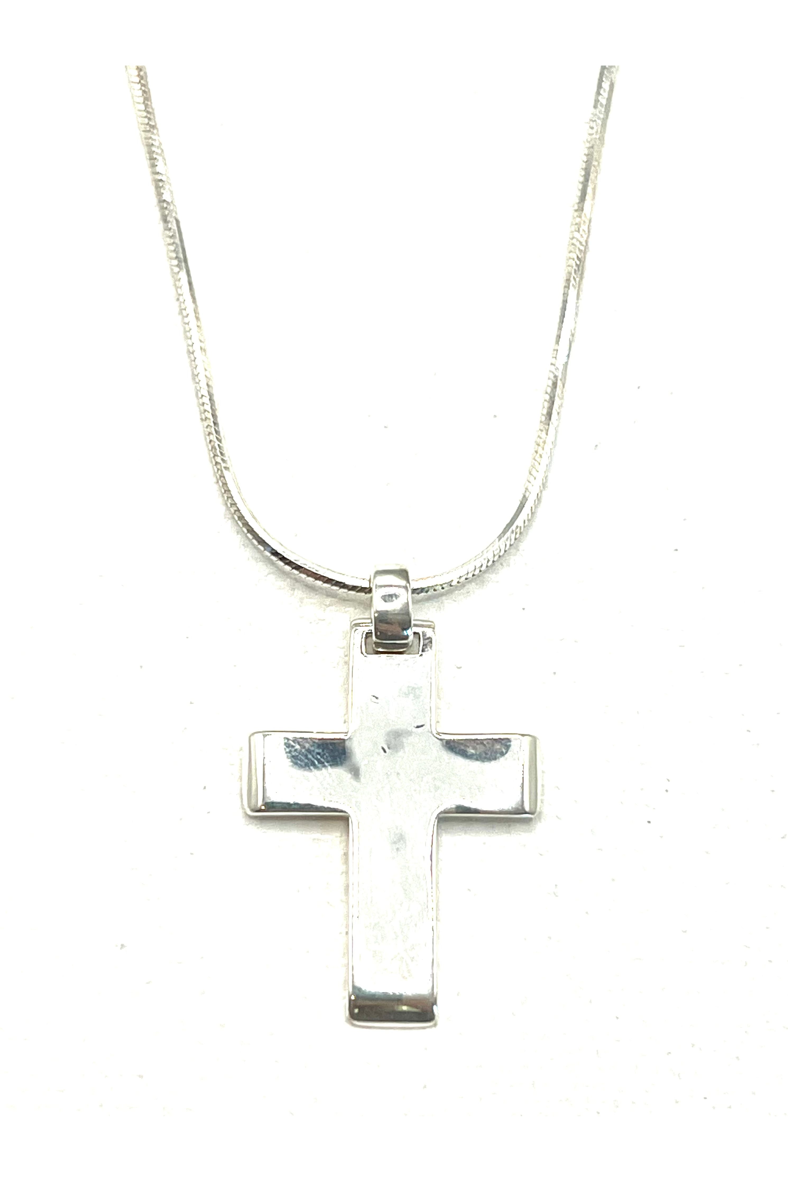 The Classic Silver Cross Necklace