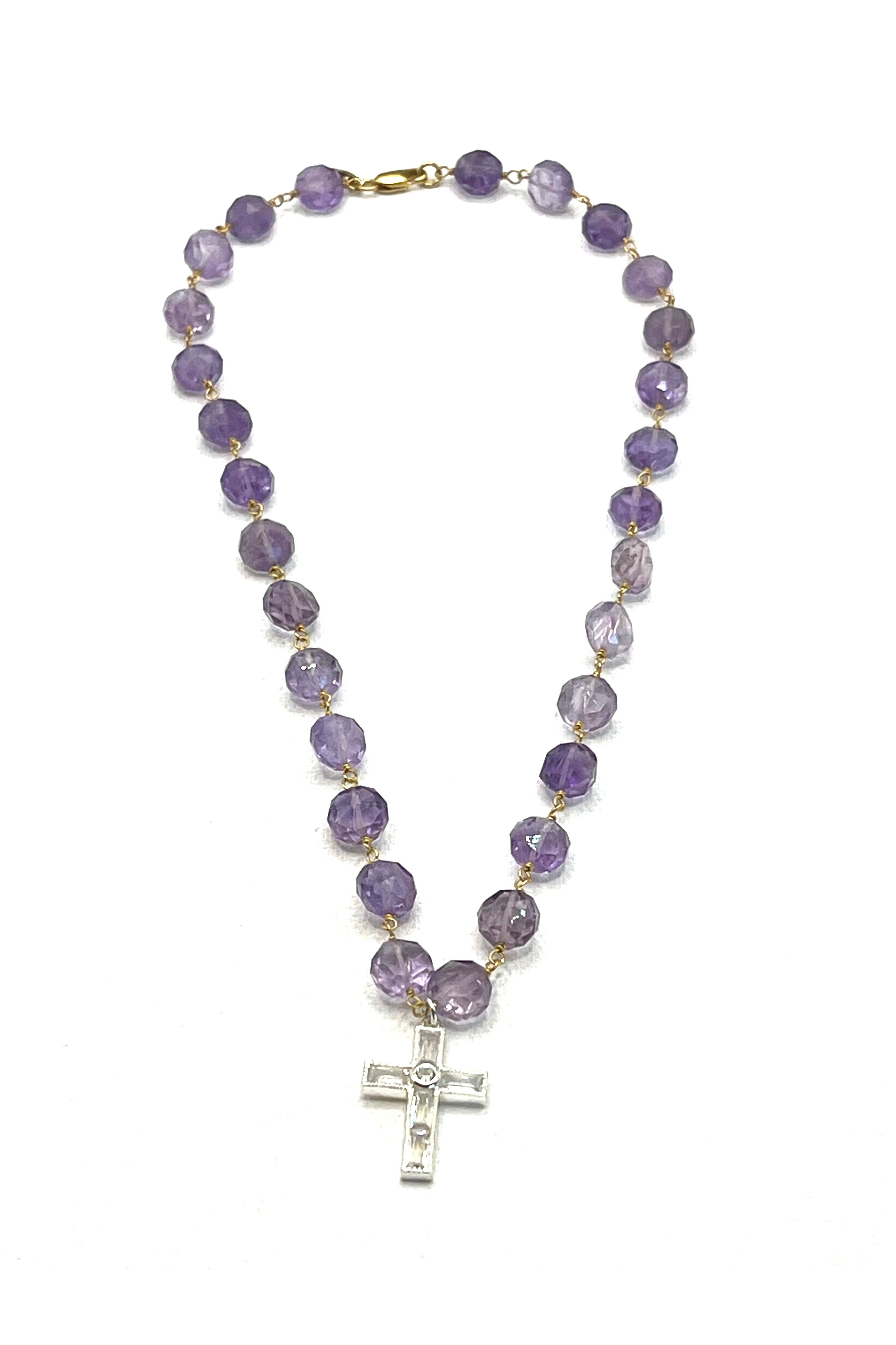 The Amethyst Cross Necklace