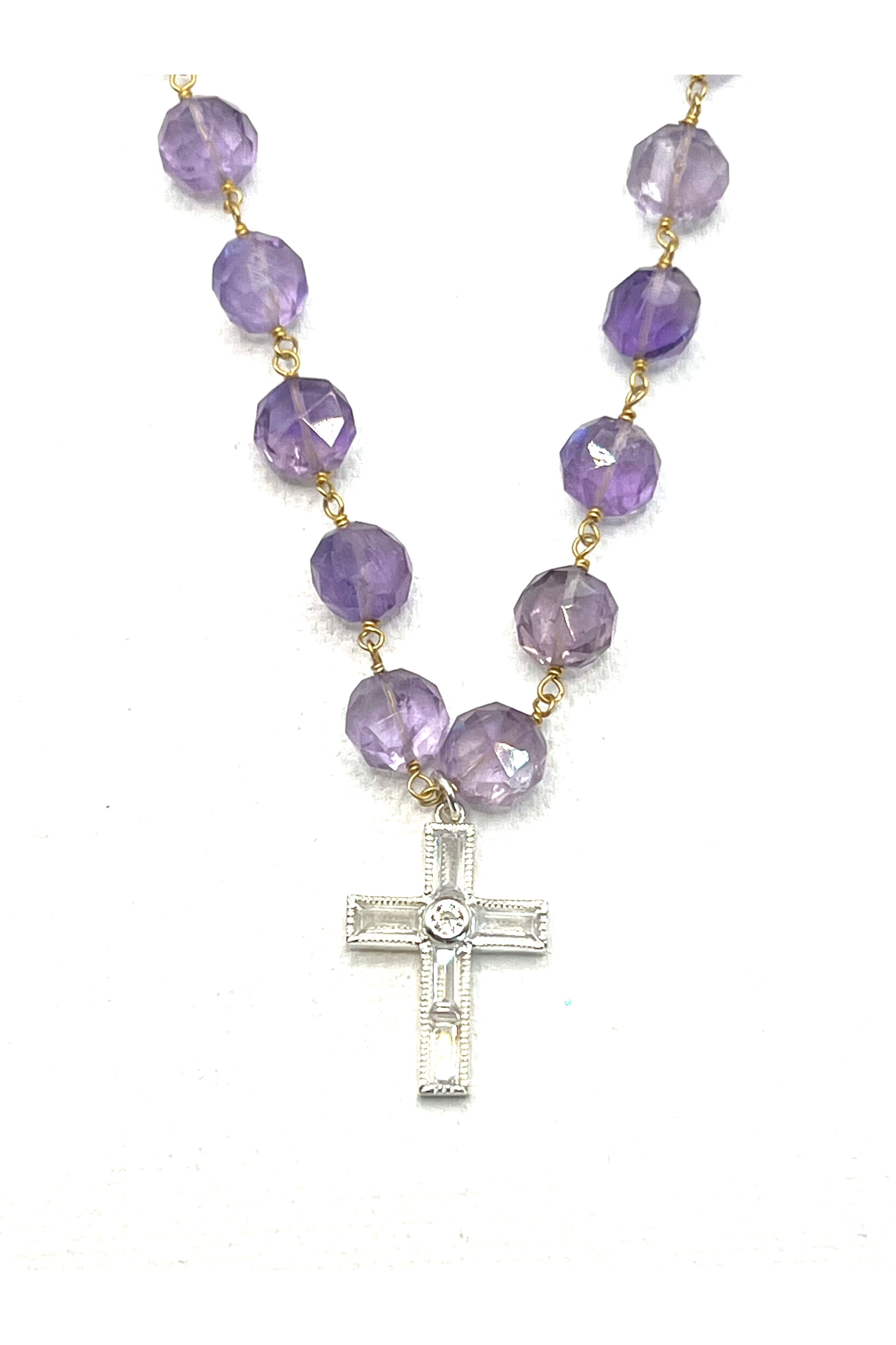 The Amethyst Cross Necklace