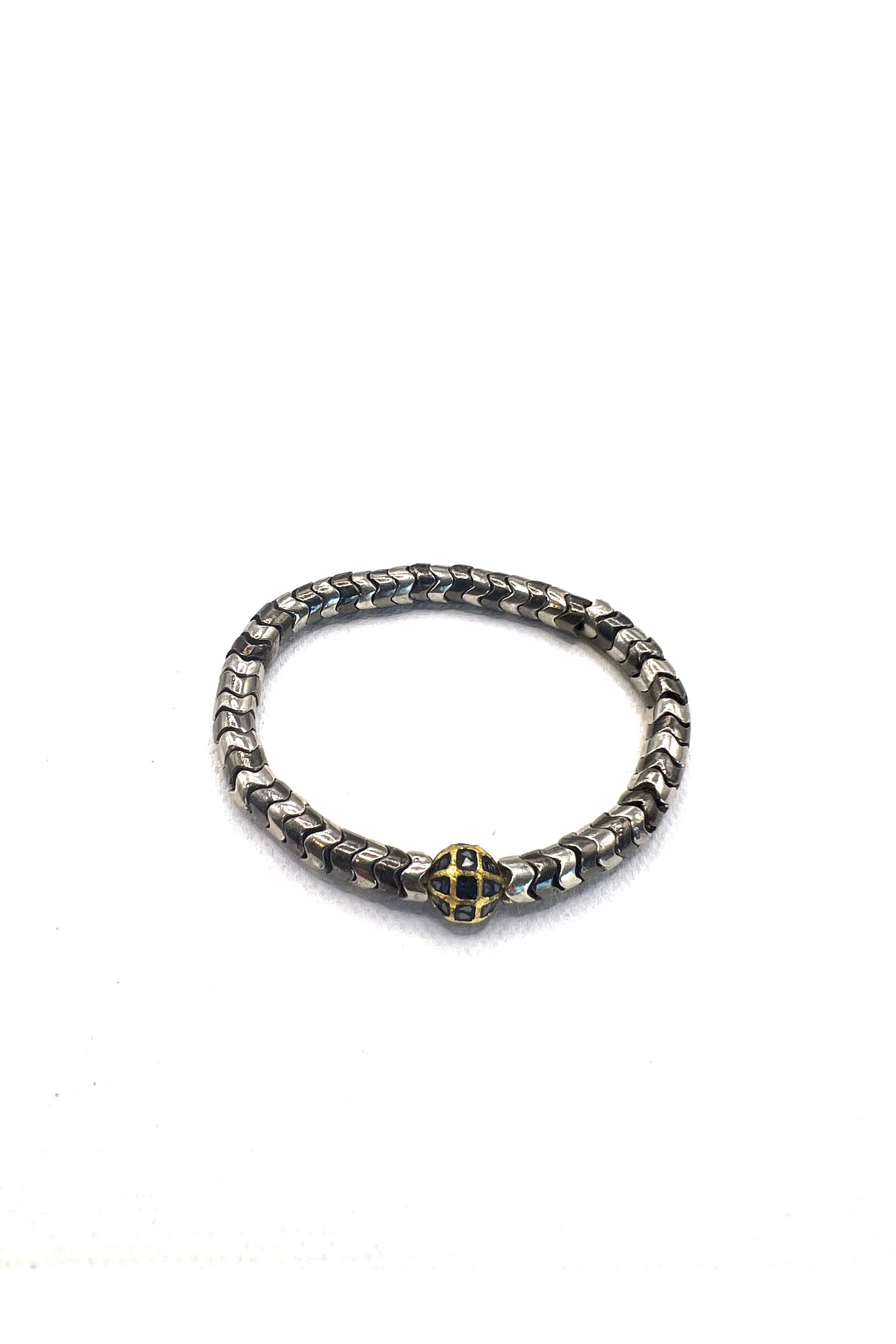 The Diamond Snake Bead Bracelet