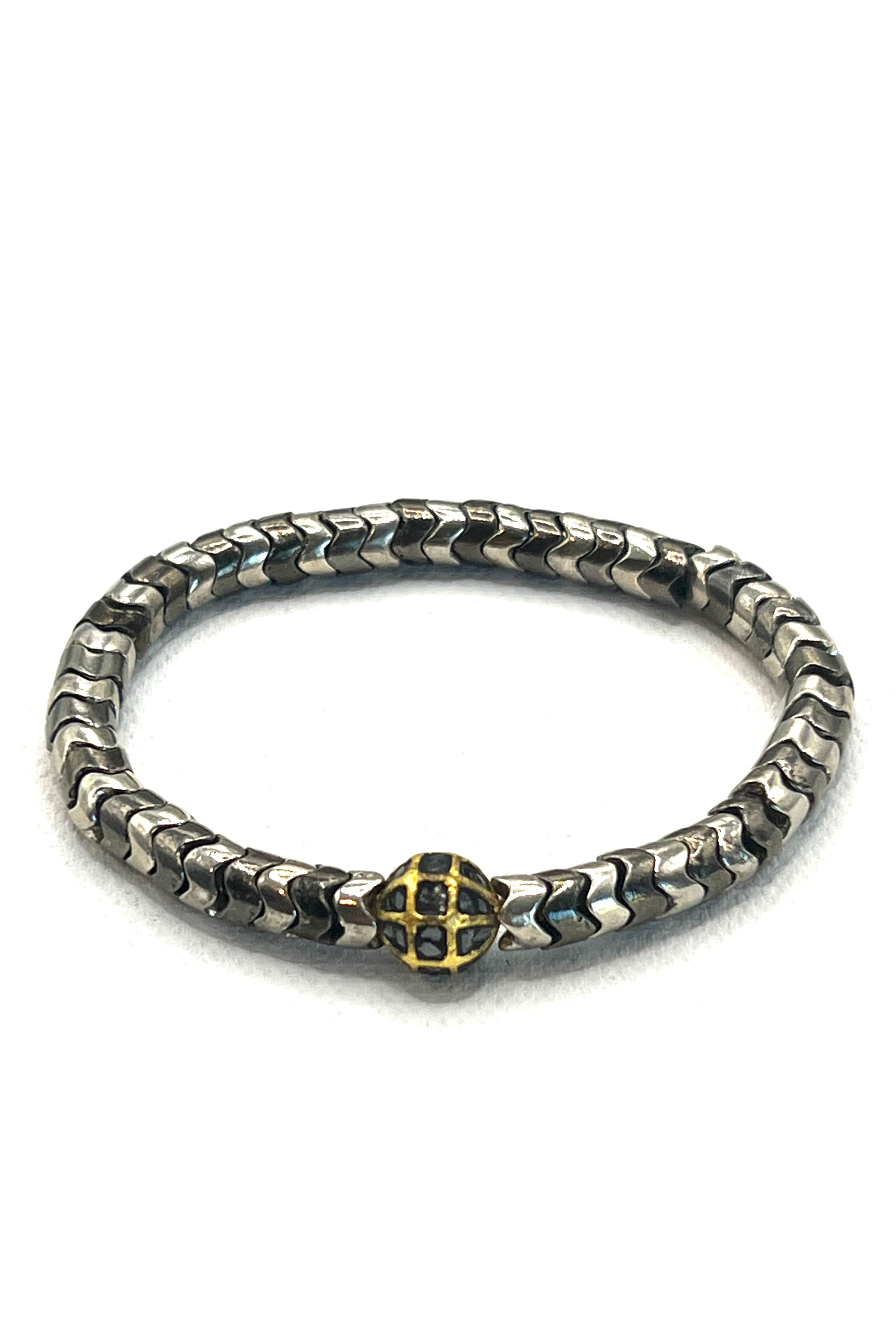 The Diamond Snake Bead Bracelet