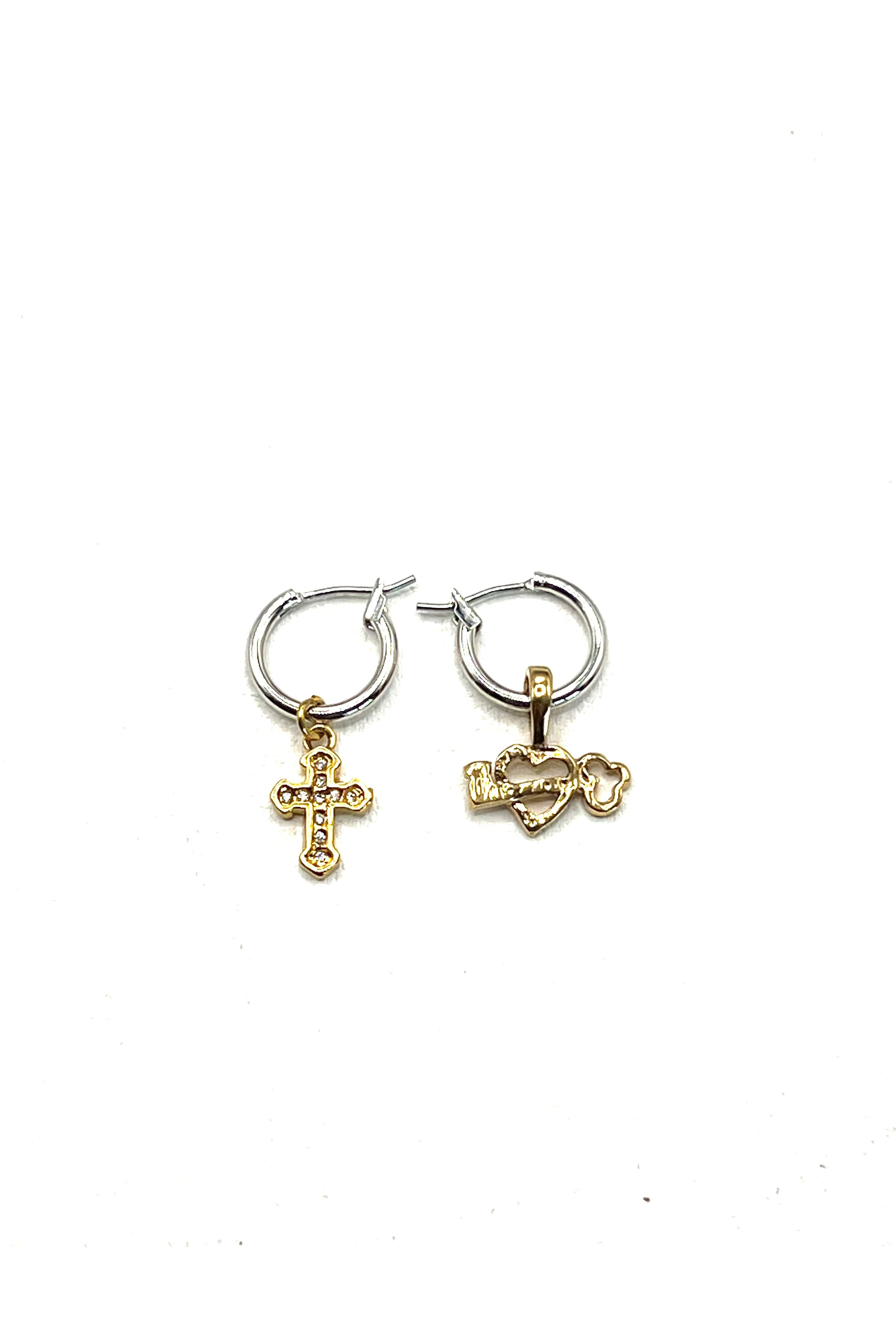 The Mismatched Charm Hoops (Copy)