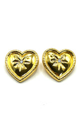 The Gold Heart Earrings