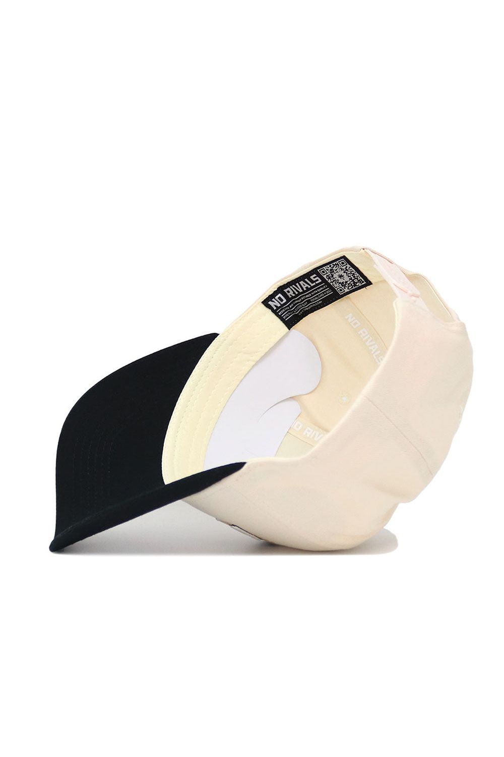 The No Rivals Missouri Triangle Game Cap Hat is a black and white cotton hat featuring a stylish snapback closure.