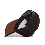The Virginia Tech Americano Hat is shown upside down, displaying its black sweatband with NO RIVALS text and a white protective insert under the crown.