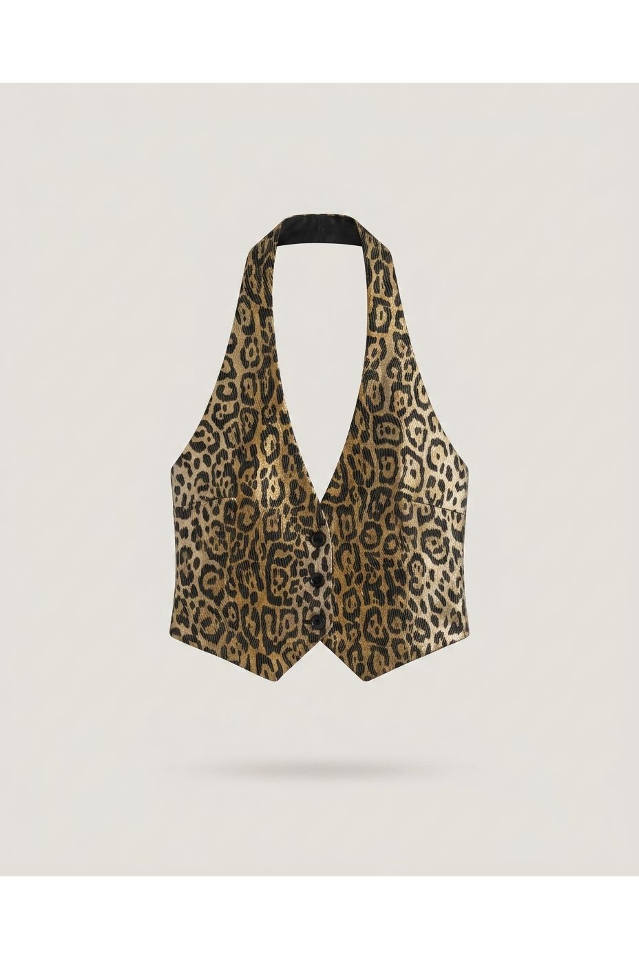 Adriana Iglesias Tom Vest Leopard Luxury Jacquard