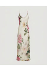 Adriana Iglesias Dija Dress Habotai Silk Gardenia