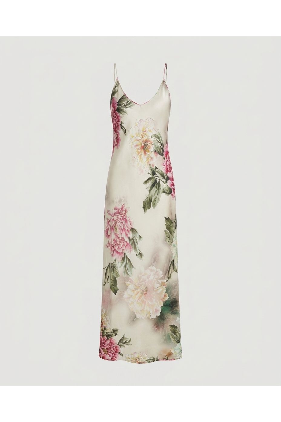Adriana Iglesias Dija Dress Habotai Silk Gardenia
