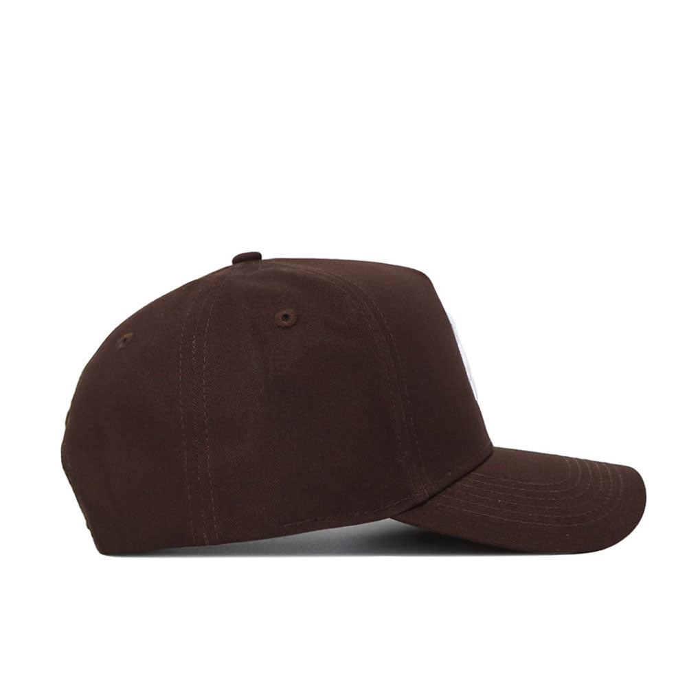 The Texas State Americano Hat is a plain brown, structured-fit baseball cap with a curved brim and no visible logos or designs, shown from the side against a white background.