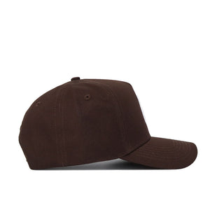The Texas State Americano Hat is a plain brown, structured-fit baseball cap with a curved brim and no visible logos or designs, shown from the side against a white background.