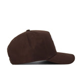 The Tennessee Americano Hat is a structured, plain dark brown baseball cap with a curved brim and crown, shown from the side against a white background.