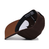 The Arizona State Americano Hat, shown upside down, reveals its black inner lining with white "NO RIVALS" text and QR code near the adjustable strap. Made of high-quality cotton for a structured fit.