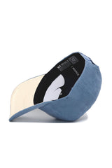 The No Rivals Kentucky Corduroy Hat - Structured - Sky Blue (B2B) features a cream underside, a structured fit, and an inner black band labeled NO RIVALS, shown from below.