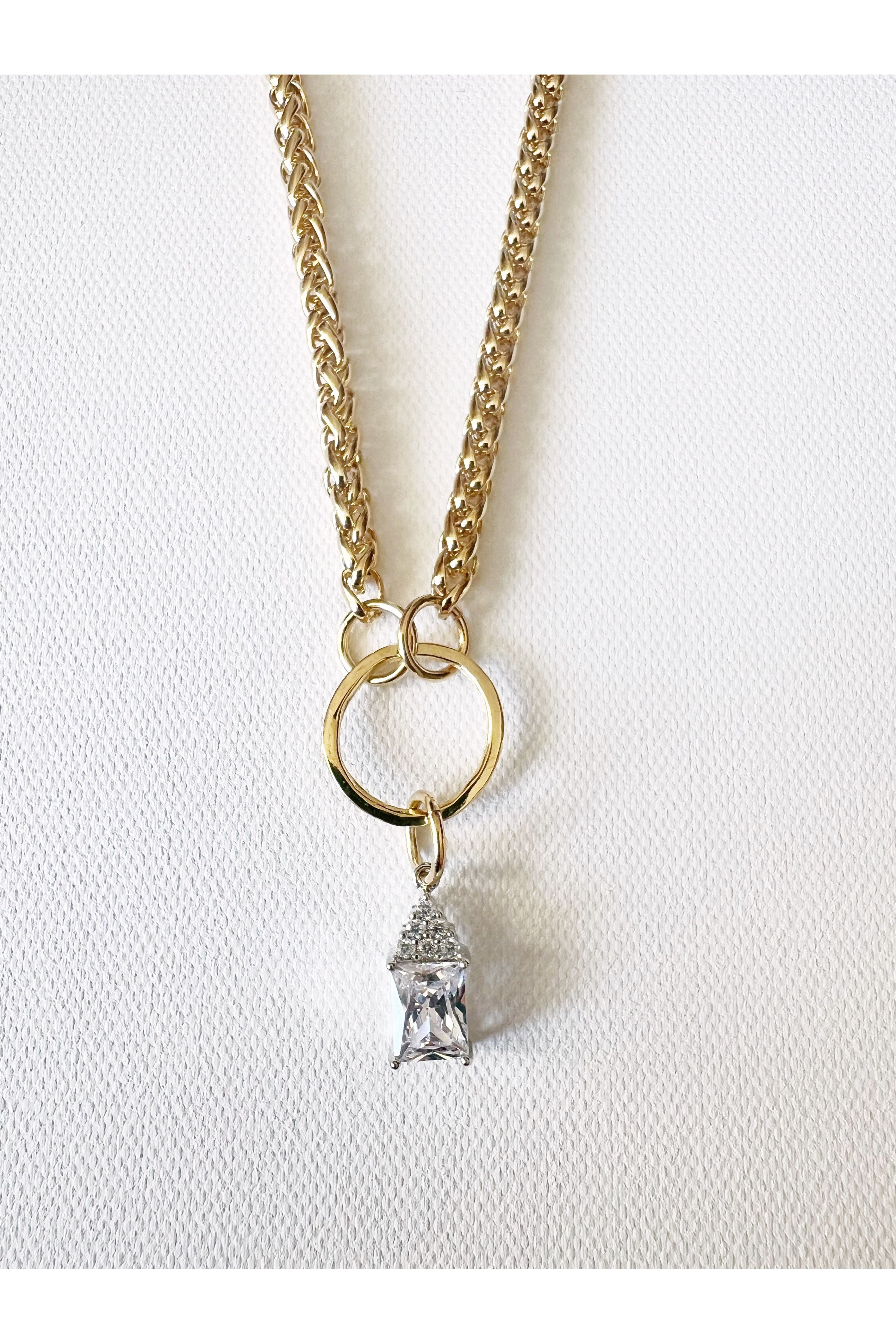 The Gold Diamond Charm Necklace