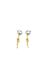The Mixed Metal "Lightening" Hoops