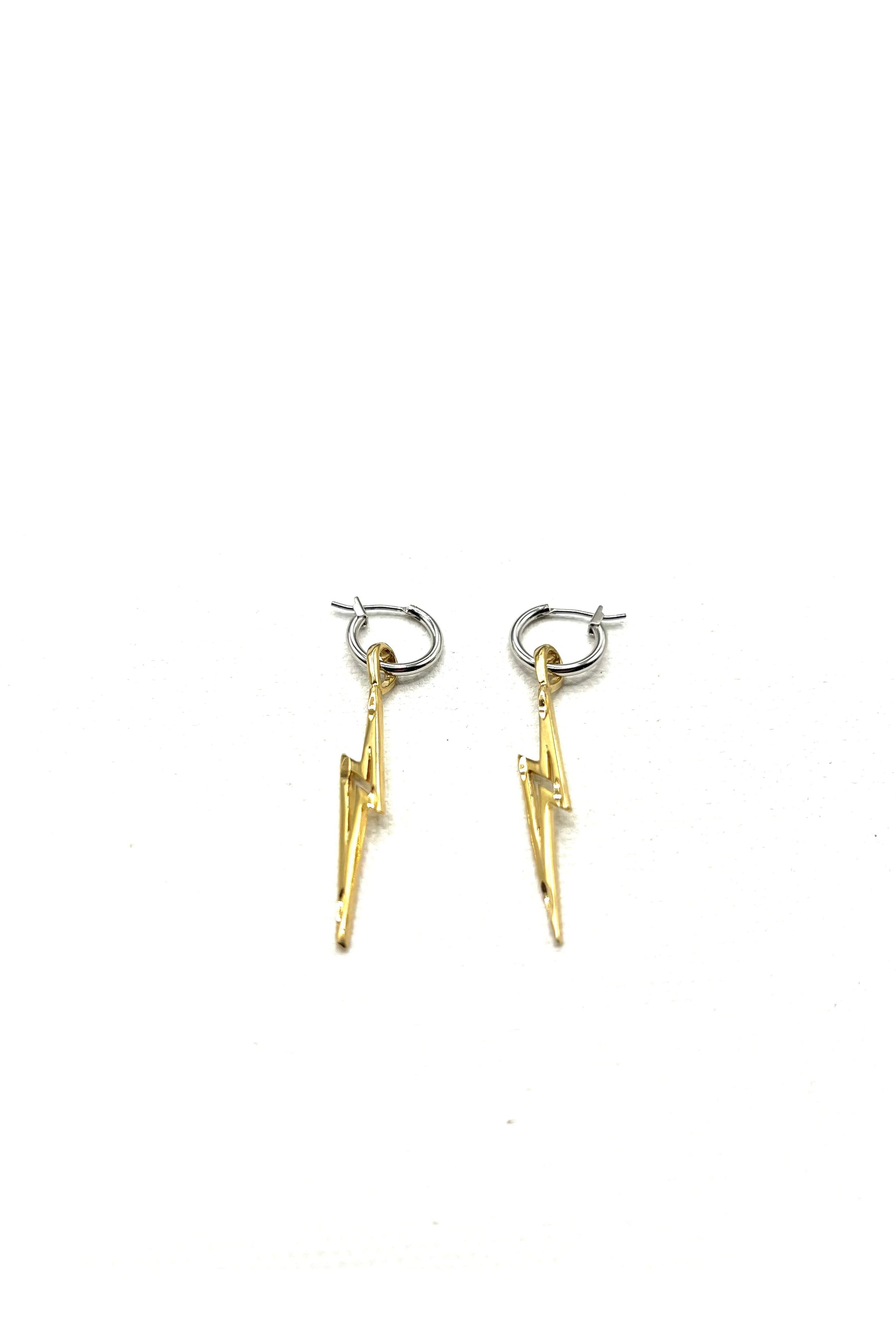 The Mixed Metal "Lightening" Hoops