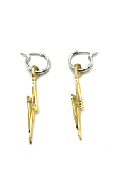 The Mixed Metal "Lightening" Hoops