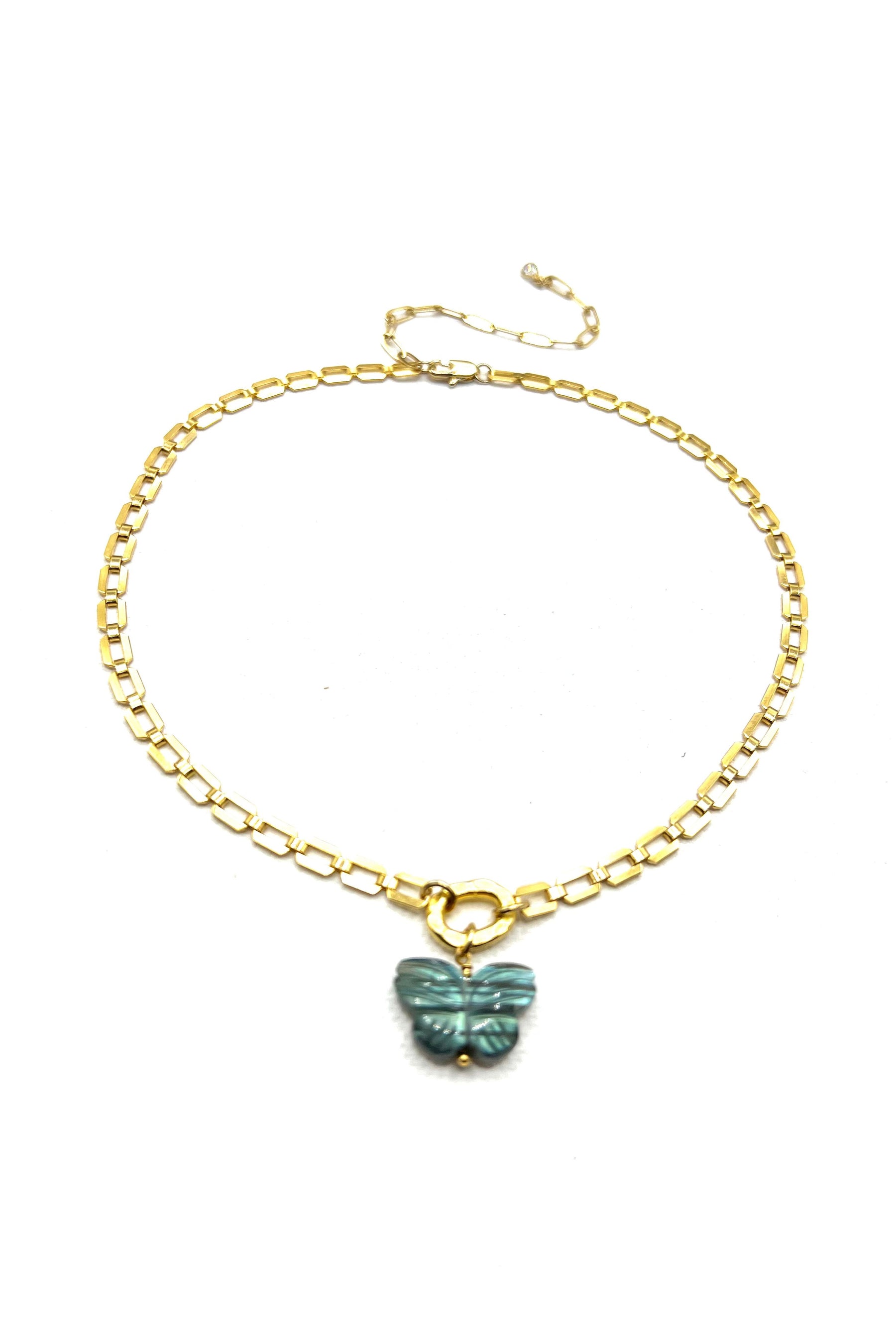 The Labradorite Butterfly Stone Choker