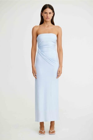 Coralie Strapless Dress Powder Blue