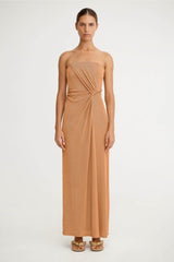 Dakota Strapless Dress Oak