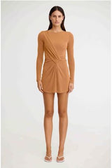 Dakota Long Sleeve Mini Dress Oak