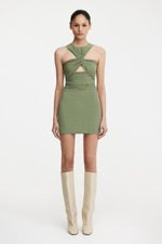 Drew Mini Dress Pesto