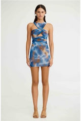 Drew Mini Dress Dipped Cobalt