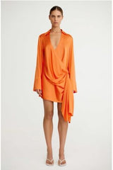 Elaina Wrap Dress Paprika