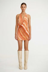 Patrice Halter Dress Sherbet Stripe