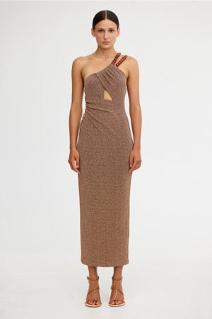 Gia Midi Dress Bronze