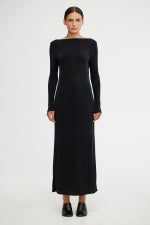Luna Long Sleeve Maxi Dress Black