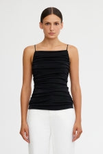 Luna Strappy Top Black