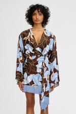 Rosa Wrap Dress Dark Rainforest
