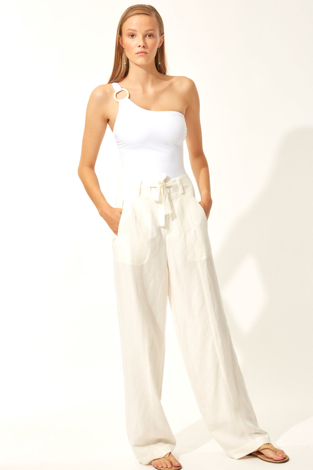 Solid & Striped The Juliana One Piece - White